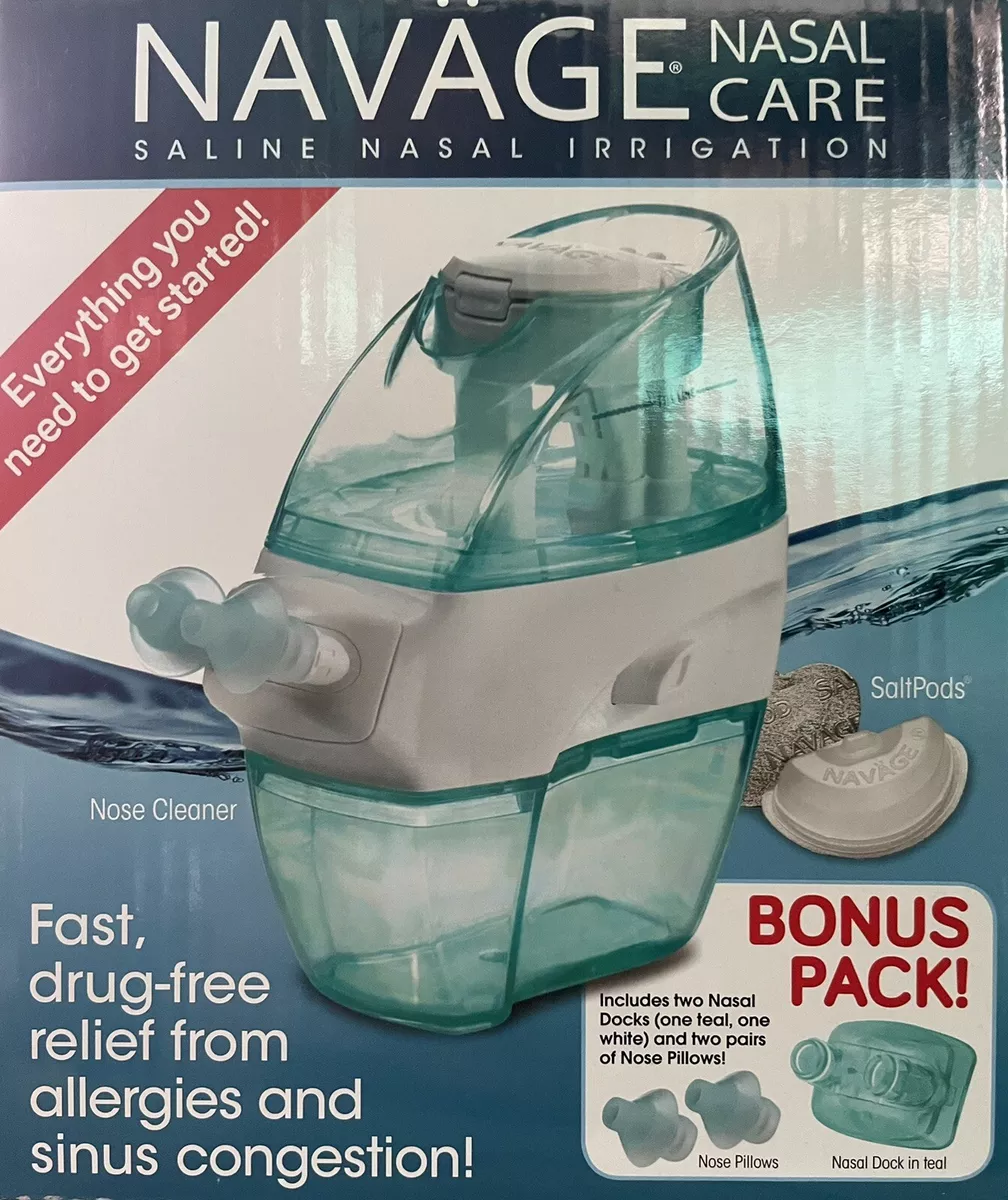 Navage Nasal Care Saline Nasal Irrigation Multi-User Bonus Pack **NO SALT  PODS**