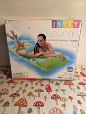 Intex Adult Green 18 Pocket Fashion Pool Lounge 74x28 NIB
