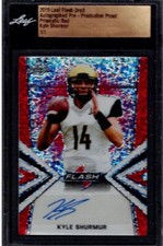 KYLE SHURMUR - 1/1 - 2019 Leaf Flash Draft - Prismatic RED - Pre-Prod. Proof