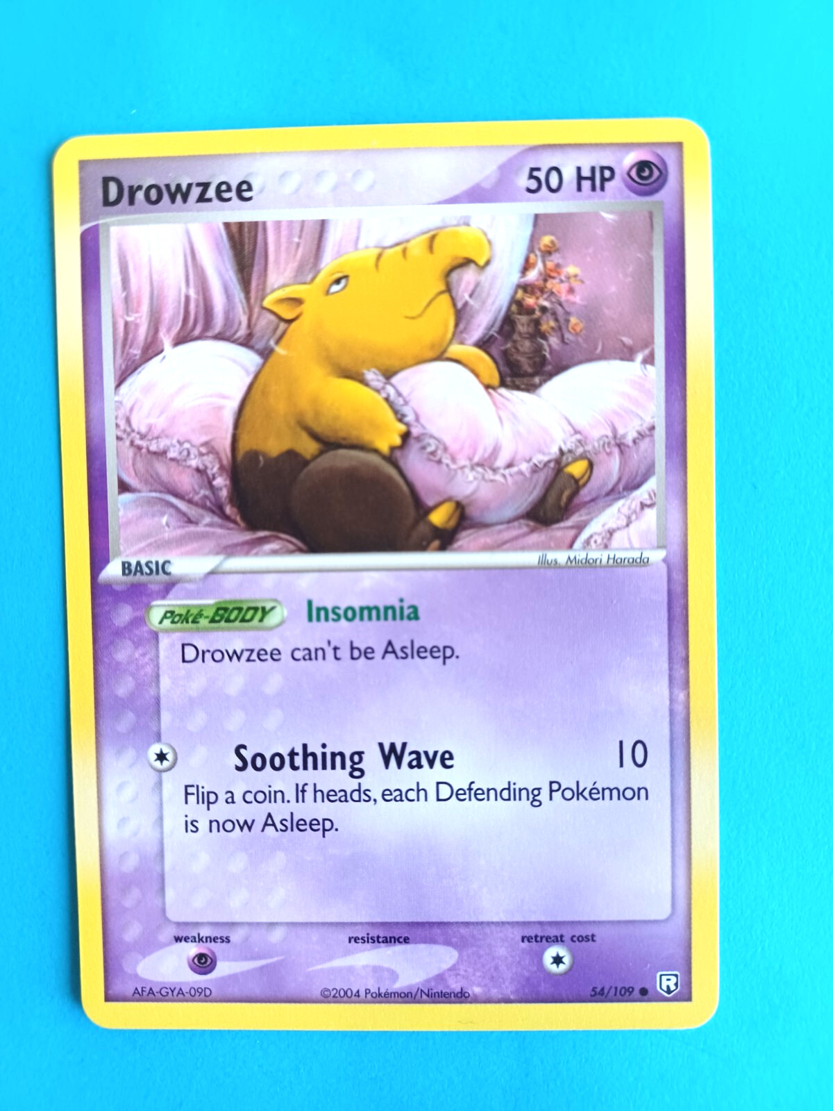 POKEMON EX TEAM ROCKET RETURNS DROWZEE #54/109 COMMON VERY LIGHT PLAY