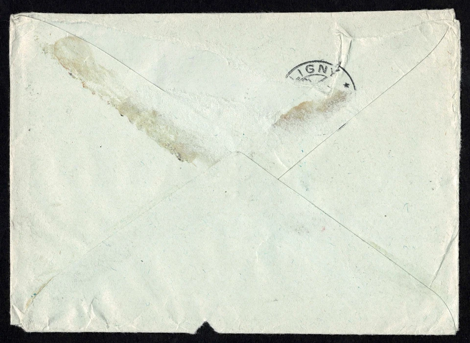 Rusia - Letonia Cubierta registrada de Riga por correo aéreo a Ginebra Suiza Foto 3 de 3