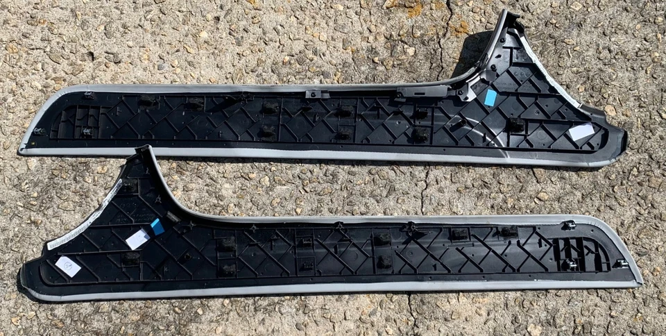 Jaguar XF OEM Center Console Left & Right Side Cover Panels Trim Gray 2009-2015 - Image 2 of 2