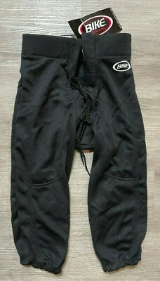 Football Pants YOUTH Bike BLACK 2-slot - fits size 22''-24'' waist - YOUTH SMALL