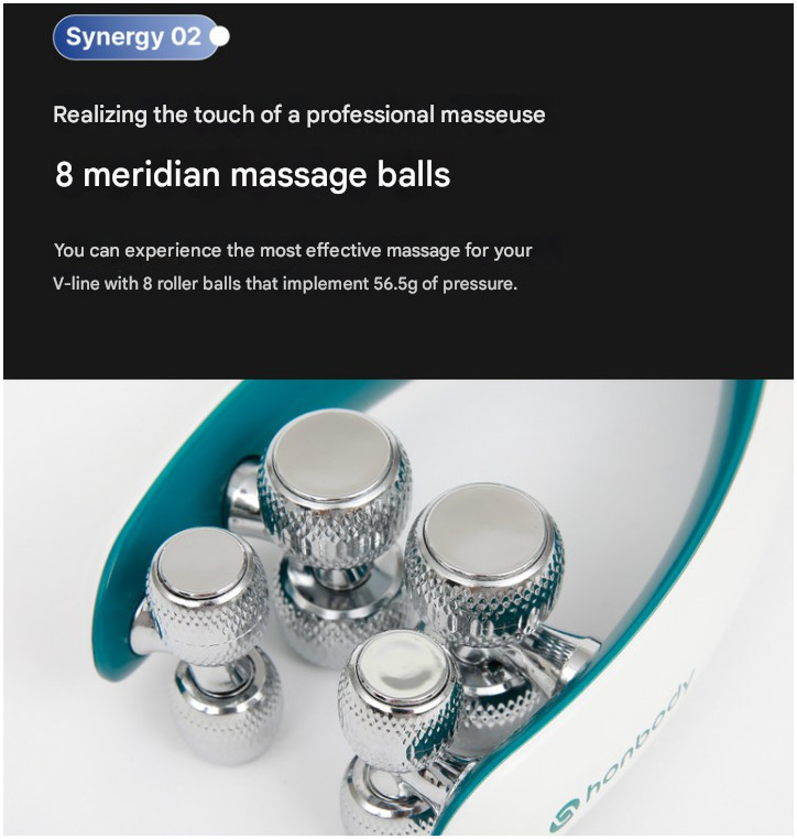 Honbody Home Aesthetics EMS Face Massage Roller V Shape Lifting Anti-Wrinkles