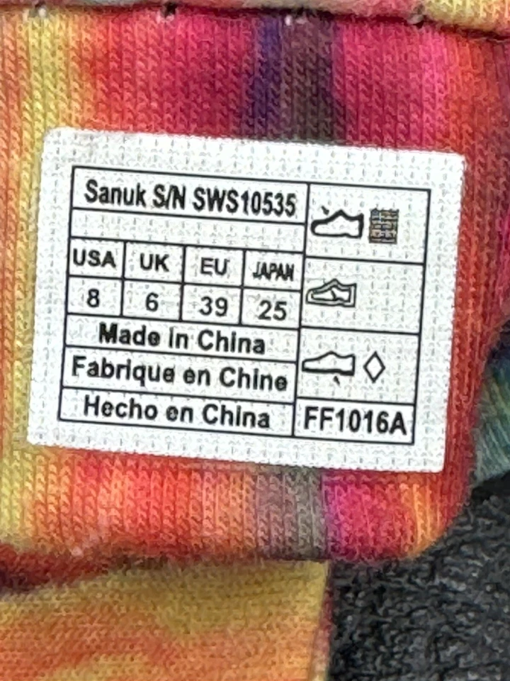 Sanok Sandal Womens Size 8 Orange And Blue Slip On Casual - Изображение 3 из 4