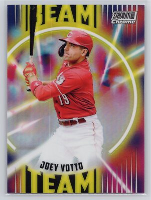 2022 Stadium Club Chrome #BT-17 Joey Votto Beam Team Cincinnati