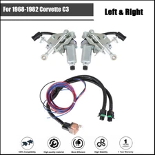 Pair of Electric Headlight Conversion Kit Upgrade For Corvette C3 1968-1982