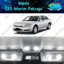White LED Lights Interior Package Kit for 2006 - 2011 2012 2013 Chevrolet Impala