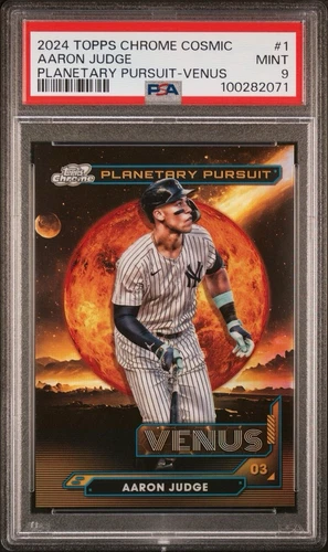 2024 Topps Cosmic Chrome - Planetary Pursuit Venus #PPV-1 Aaron Judge PSA 9 MVP