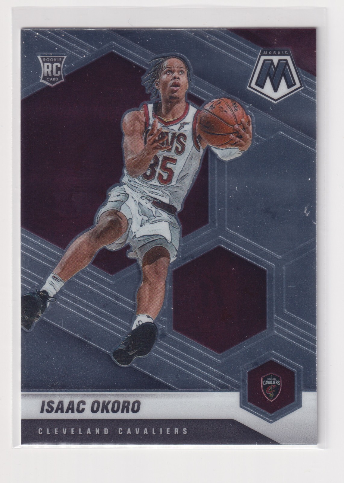 2020-21 Panini Mosaic Isaac Okoro RC #212 Rookie Base Cleveland