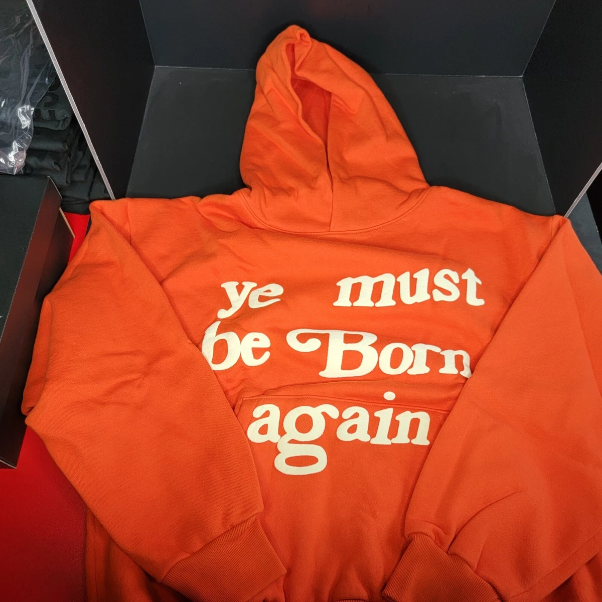 CACTUS PLANT FLEA MARKET Orange Ye Must Be Born Again Hoodie Size L | eBay