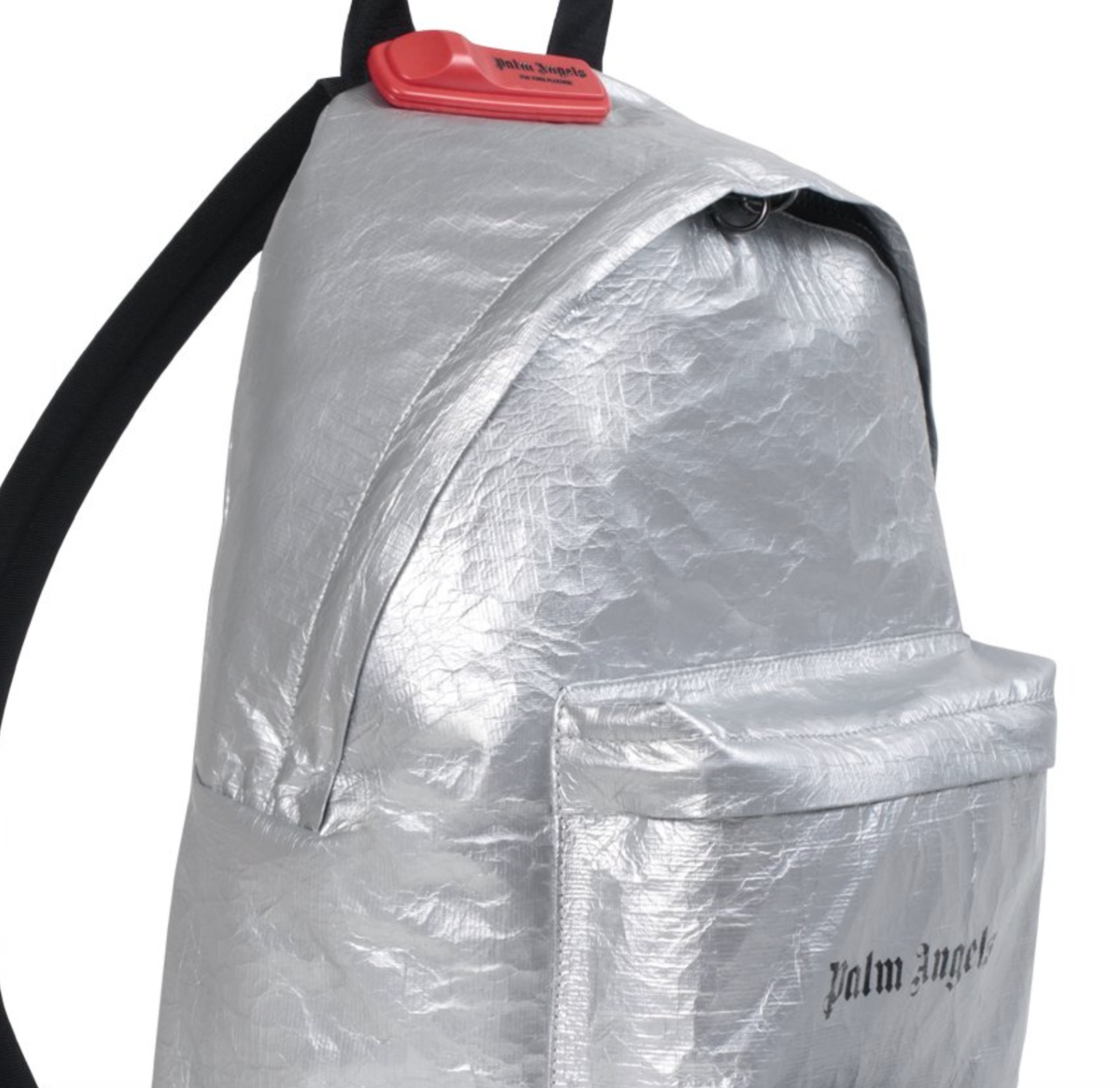 Palm Angels Silver Backpack w/ sensor tag clip Logo | eBay
