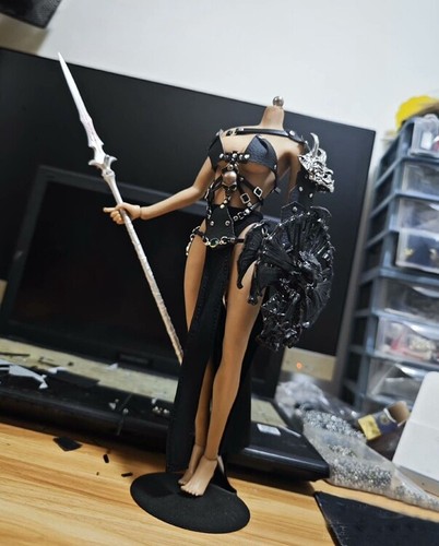 1/6 Scale Female Soldiers Custom Clothes Woman Warrior DIY Black Clothes Suits - Picture 5 of 9