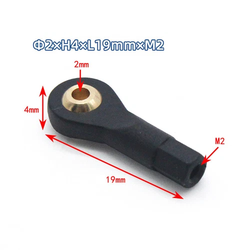 Nylon Link Rod End Ball Joint Ball Head Ball Joint M2~M5 For 1/10 RC Car Boat - Picture 6 of 12