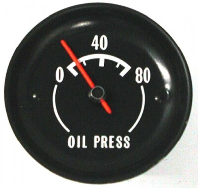 #ad #ad 1974 Corvette Oil Pressure AC Delco 80 Lbs Electric Gauge White Face $99.95