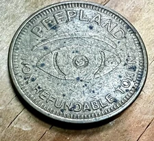 Peepland Theater Times Square 42nd Street NY Peep Show Collectible Token 24mm