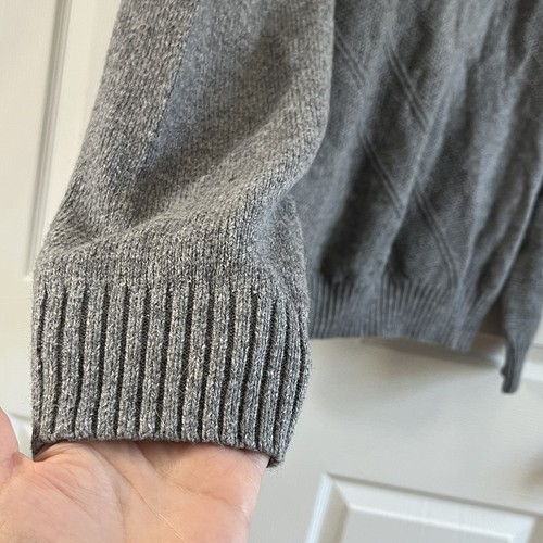 Marc Anthony Mens sweater size XL gray pull-over long sleeve cotton mix msrp $80 - Picture 7 of 10