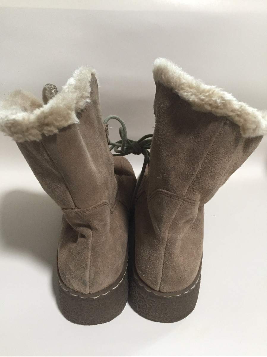 Hush Puppies Leather Lined Lace Warm Winter Boots Whitney Size 8.5 M View 4