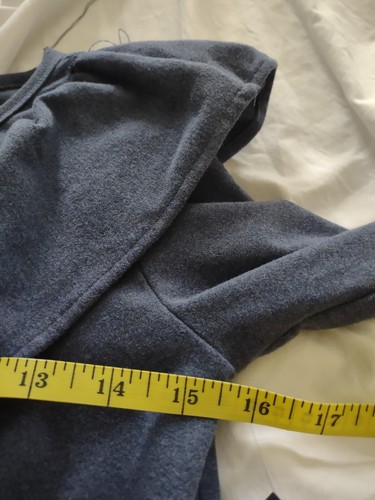 Mabel & Honey Girls Dress soft woven Size 8 Long Sleeve Ruffle Gray Blue NWT - Picture 7 of 8