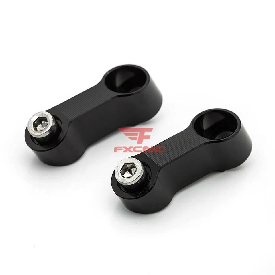 Adaptador extensor elevador montaje espejo moto FXCNC aluminio 8 mm/10 mm Foto 4 de 4