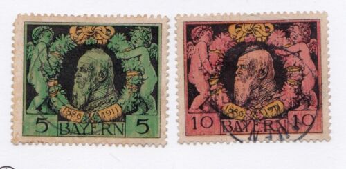 Bavaria stamps #92 & 93, used - FREE SHIPPING!! - Picture 1 of 1