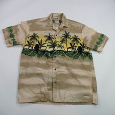 Hawaiian Togs Shirt Mens Large Short Sleeve P...