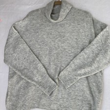 Vince Camuto Women's Long Buttery Soft Turtleneck Sweater Gray Size XL