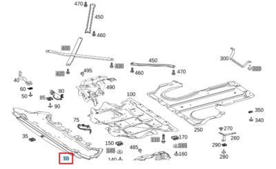 NEW MERCEDES-BENZ GLC X253 FRONT ENGINE LOWER COVER NEW MERCEDES-BENZ GLC X253 FRONT ENGINE LOWER COVER