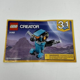 LEGO 31062 Creator Robot Robo Explorer Dog Instruction Booklet Manual Only