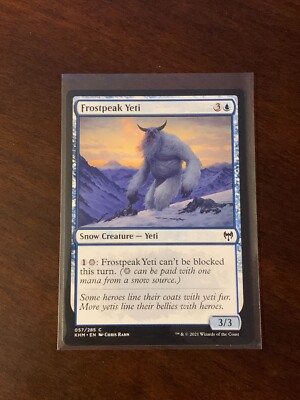 Magic the Gathering Kaldheim Frostpeak Yeti