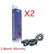 2 NEW Controller Extension Cables for the Nintendo Gamecube System (2pcs)