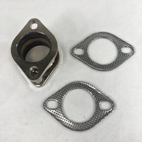 Exhaust Flange Conversion Adapter Kit 2.5’’ to 2.5’’ 2-Bolt Straight SS - Afbeelding 1 van 8