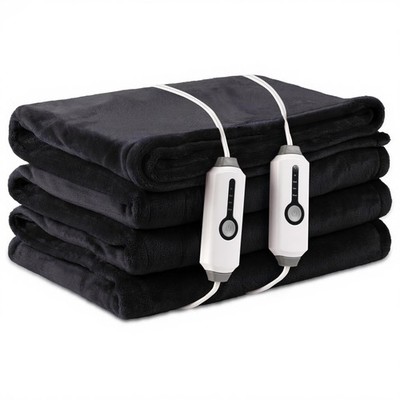 Electric Heated Blanket Queen Size 84''x90'', with Dual Control Breathable & Lu...