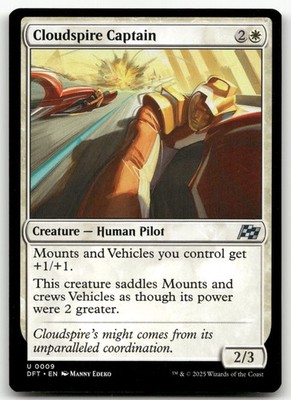 Cloudspire Captain #9 (NM) Aetherdrift DFT Magic MTG