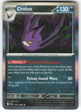 Crobat 051/086 Rare Chaos Rising Pokemon Holo Near Mint