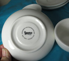 Sweese Porcelain Cappuccino Coffee Cups Saucers- 2 Ounce White 3 Cups 6 Saucers — photo 3