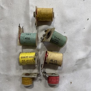 VINTAGE PINBALL COILS 7 TOTAL 1 FLIPPER POP BUMPER / KICKER 2 SMALL RELAYS