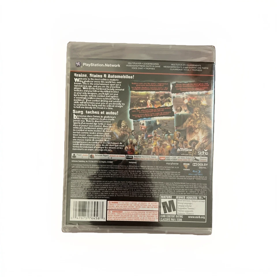 NEW SEALED Blood Drive Sony Playstation 3 PS3 2010 - Image 2 of 4