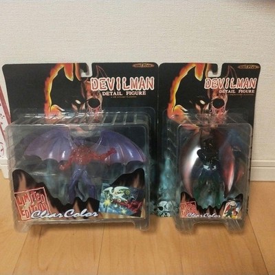 Unifive Devilman Figure Set TV Comic Version 2 Figures Authentic Rare