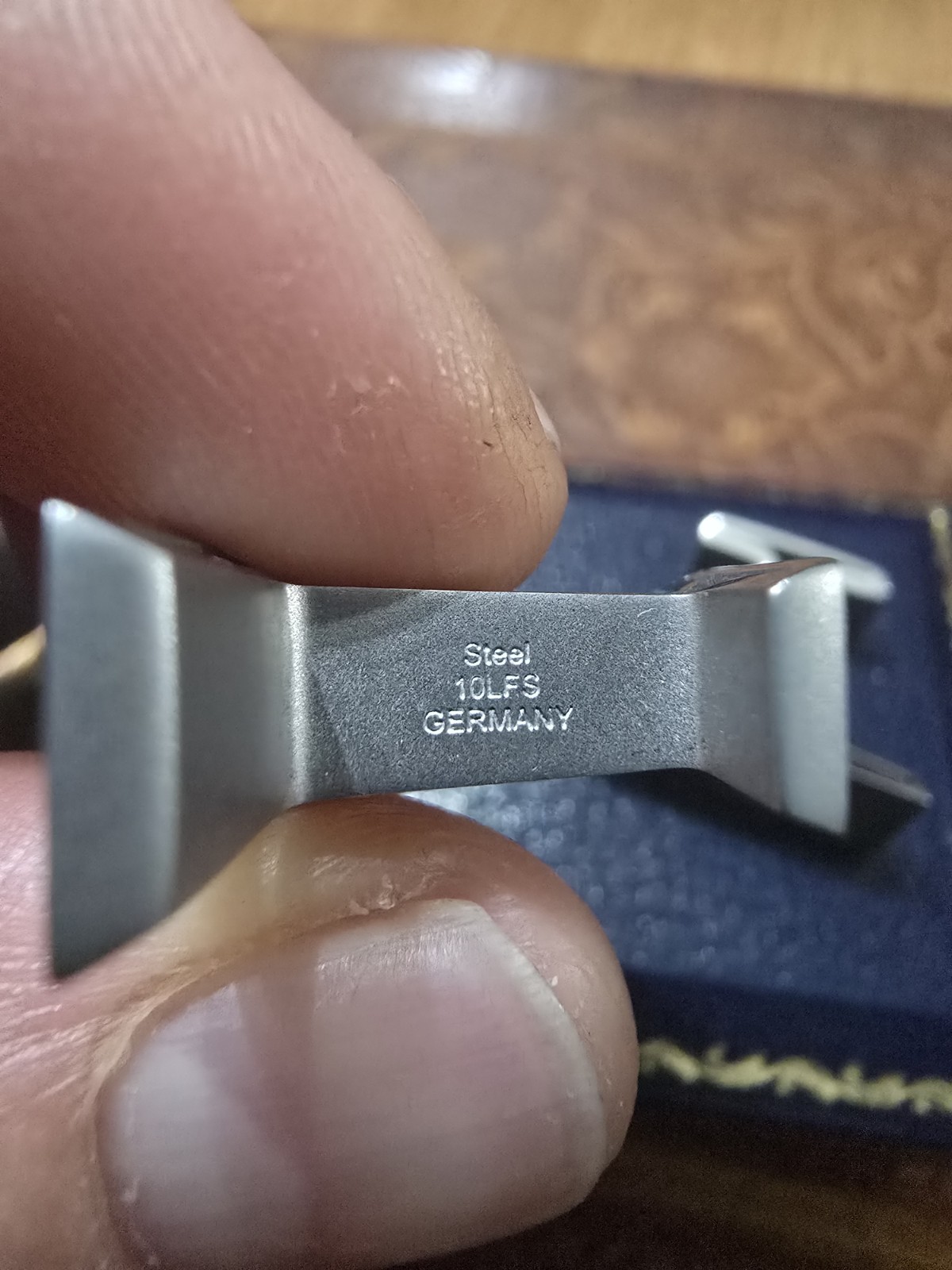 Montblanc 114760 Rectangular Cufflinks – Brushed … - image 7