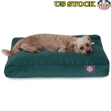 Washable Rectangle Dog Bed W/ Removable Cover Comfy Non Slip Crate Pet Bed New