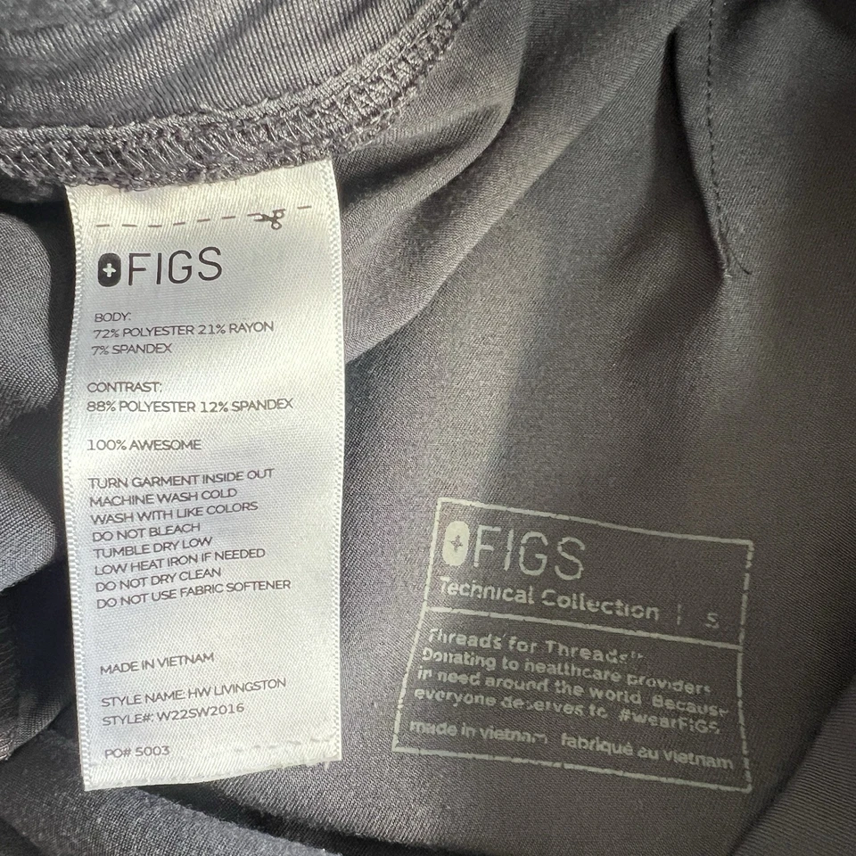 Conjunto Médico Figs Para Mujer Gris Inala Top y Pantalones Livingston Talla Pequeña Foto 4 de 4