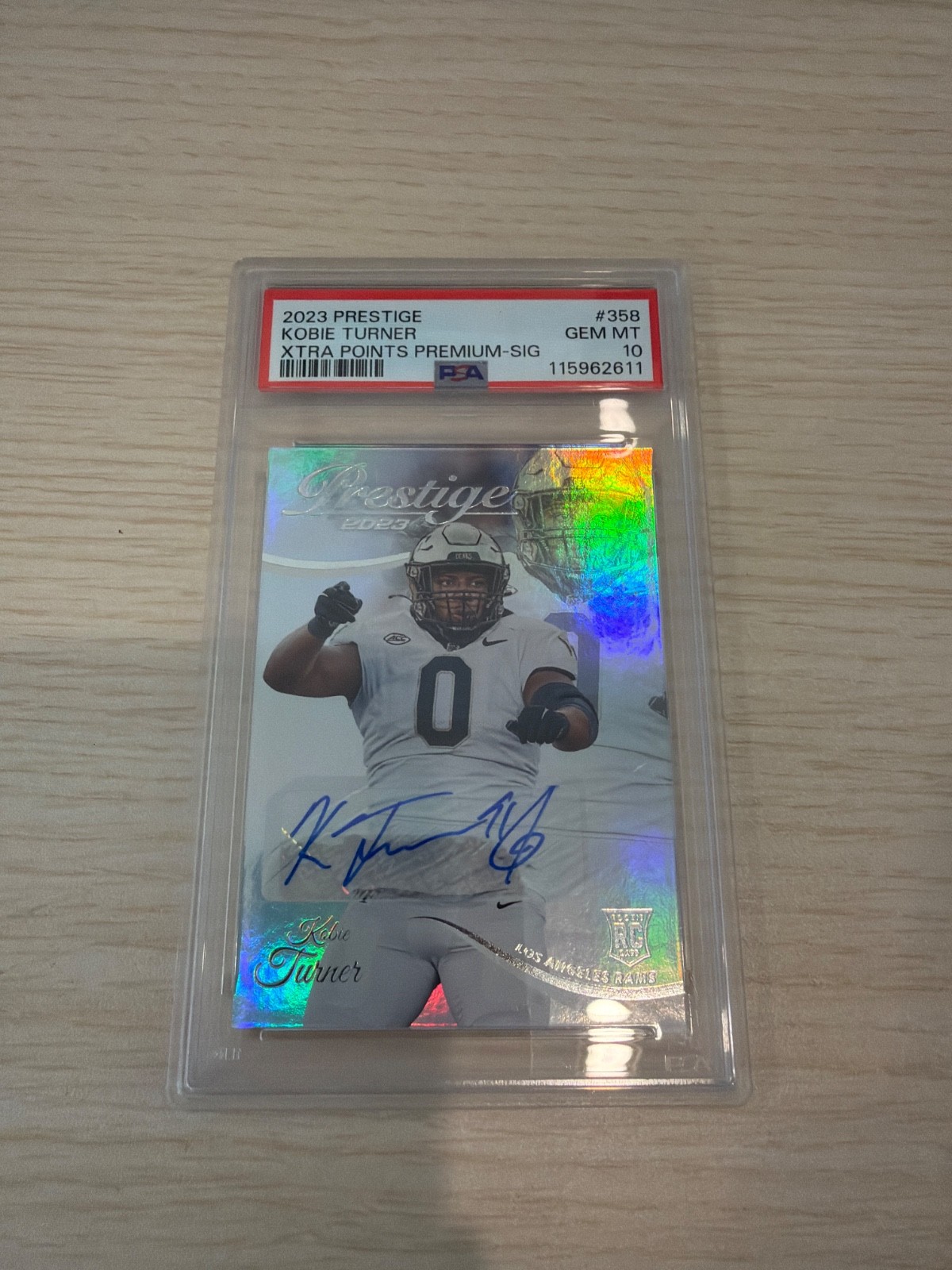 2023 Prestige #358 Kobie Turner Gem MT 10 Xtra Points Premium- Sig