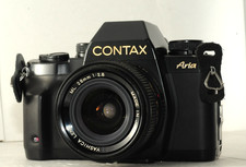 Contax Aria 35mm SLR Film Camera w/ Yashica ML 28mm f/2.8 Lens Japan
