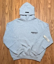 Fear of God Essentials Hoodie Light Heather (FW24) Size Small