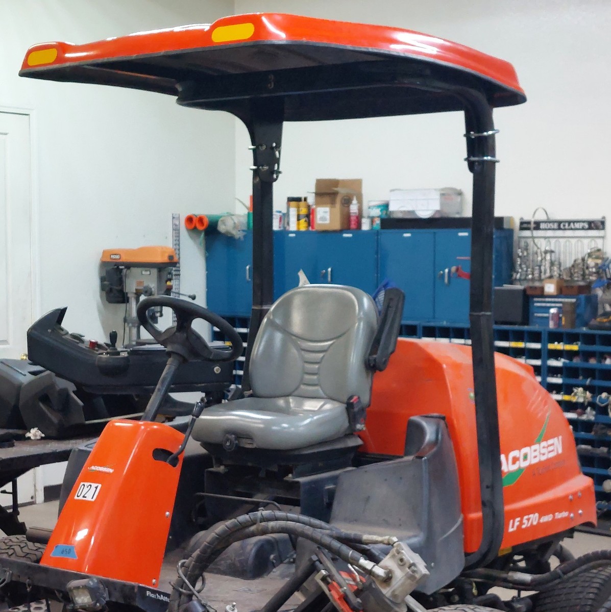 Deluxe Fiberglass Canopy for Kubota Tractors & Mowers w/ 3
