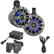 NavAtlas X32ZONE2 - Bluetooth Receiver,6.5" RollCage Speakers for 17-20 CanAm X3