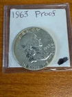 1963 US FRANKLIN SILVER HALF DOLLAR PROOF