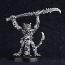 Skaven Razortail Champion w/ Halberd Chaos Ratmen 80s Metal Citadel L334