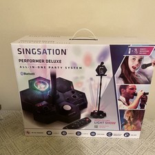 SINGSATION All In One Karaoke System Party Machine Performer Speaker w Bluetooth
